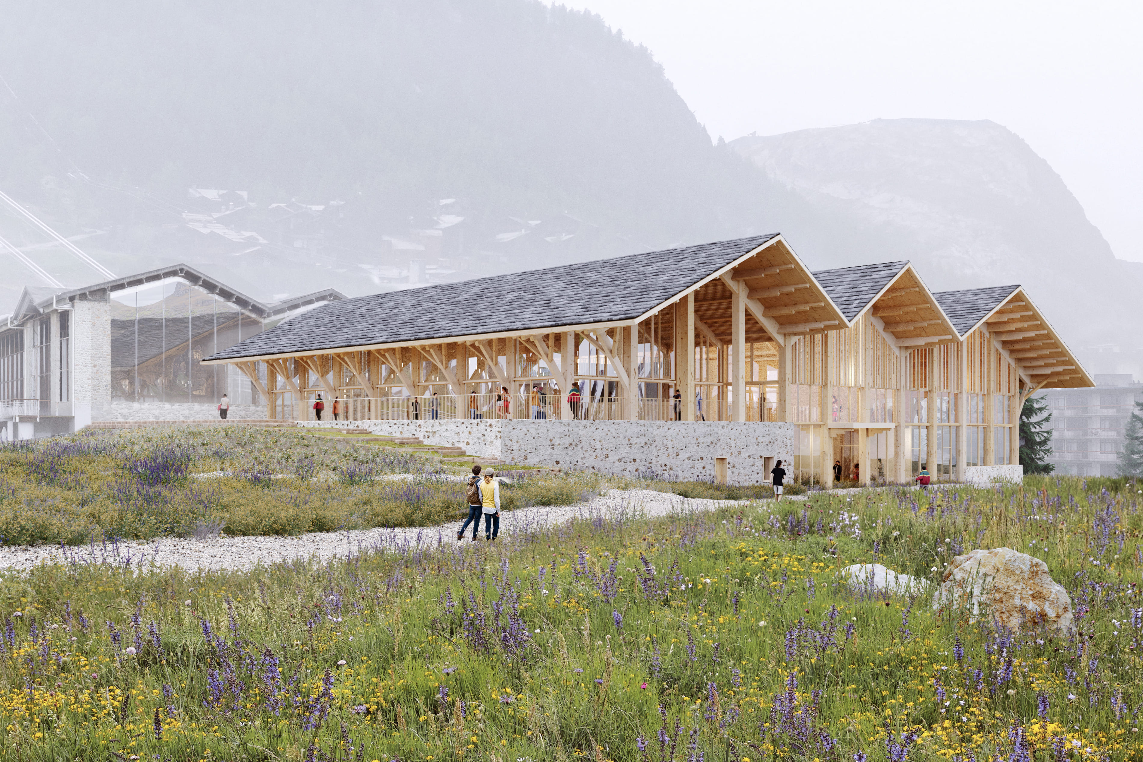 雪域建築的感官之境 - 石木雙重美學蘊藏多功能