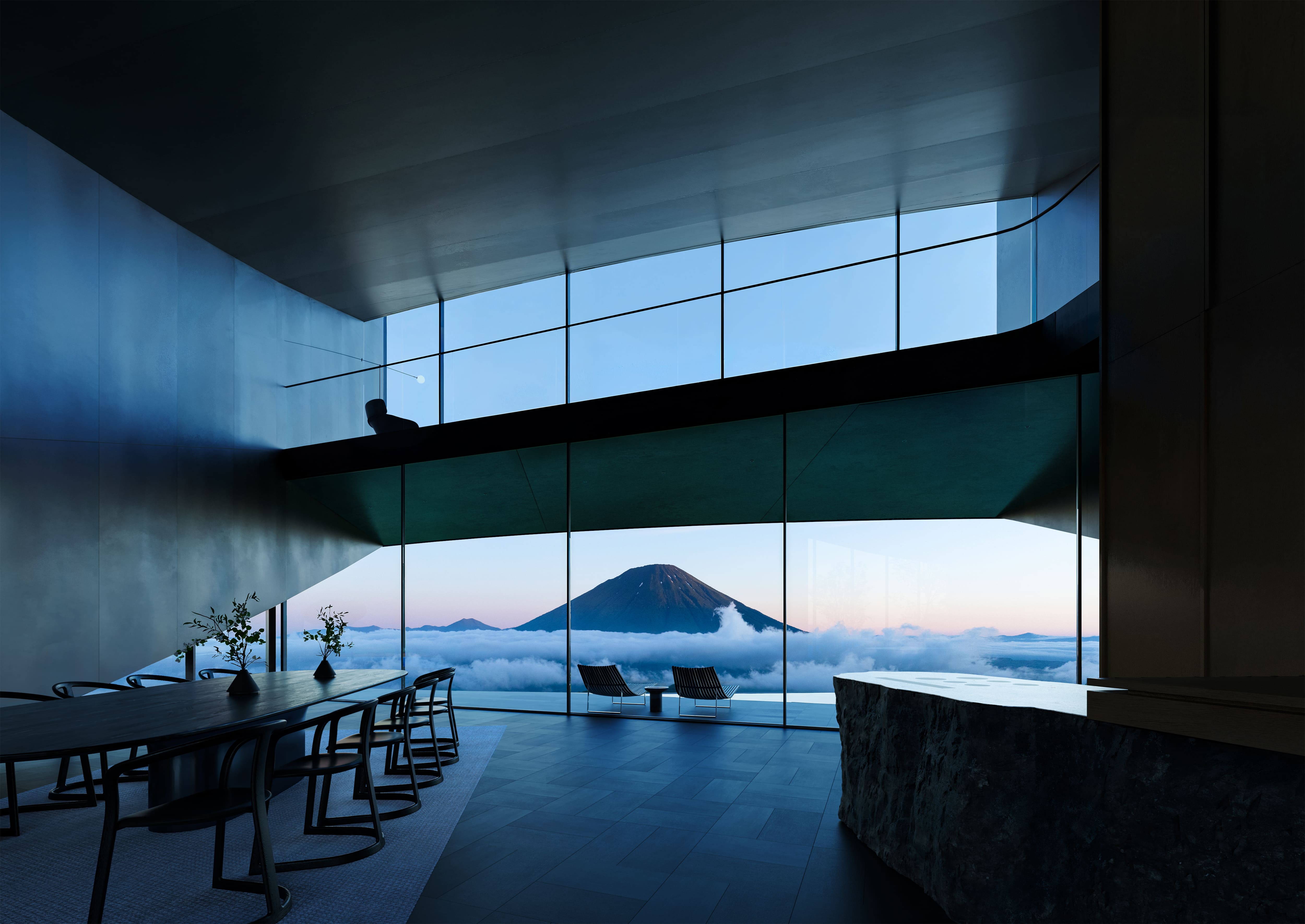 寬闊窗景引景入內，將戶外風景化為生活的一部分。